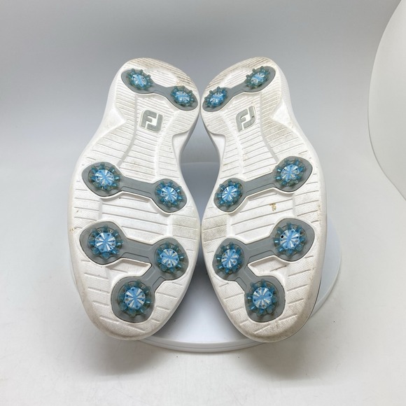 FootJoy Traditions Golf Shoes Mens 11.5 W Gray Soft Spikes Wingtip 57912 - Picture 9 of 10